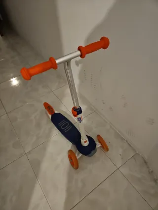 Patinete 3 Ruedas Azul y Naranja