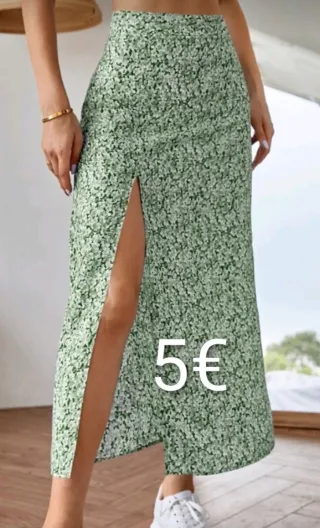 Falda pantalón beige Zara. Falda larga zhein