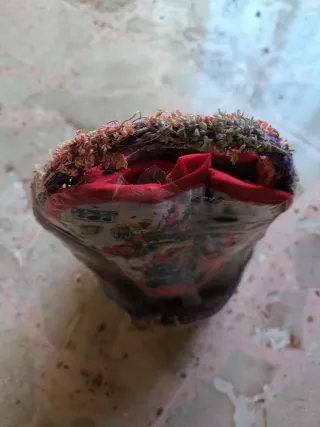 Cestino decorato a tema natalizio