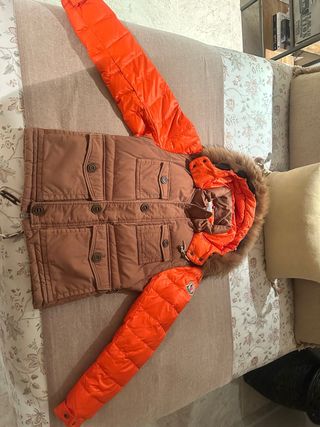 Chaqueta Moncler Marrón y Naranja