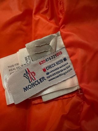 Chaqueta Moncler Marrón y Naranja