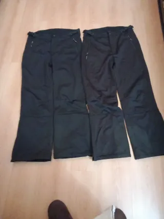 2 Pantalones Esquí Crivit Tallas 52 y 54 Negros