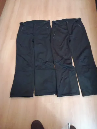 2 Pantalones Esquí Crivit Tallas 52 y 54 Negros