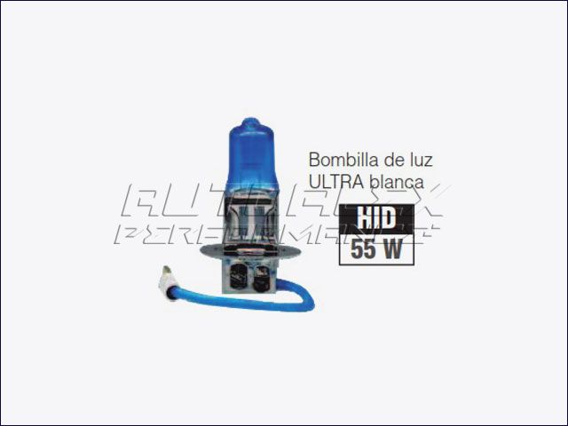 Bombillas H3 55W HID Ultra Blanca