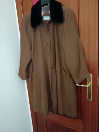 Abrigo mujer marrón