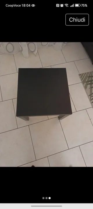 Tavolino nero Ikea
