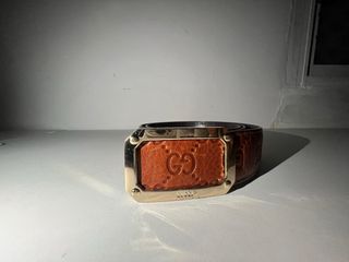 Cinturón Gucci Marrón Cuero(negociable)
