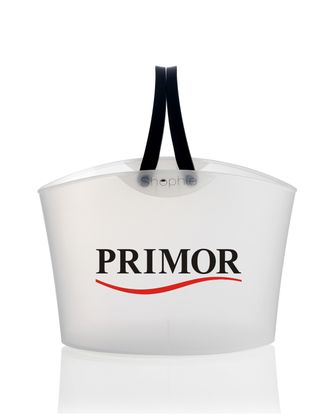 7 Cestas Shophie 15 litros Translucida 2 asas