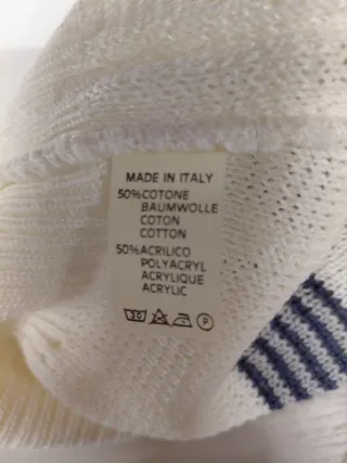 Maglione a righe tg M/L cotone e acrilico