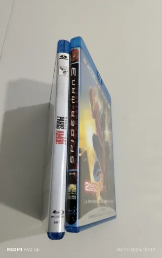 Blu-ray Spider-Man 3 y desde París con amor