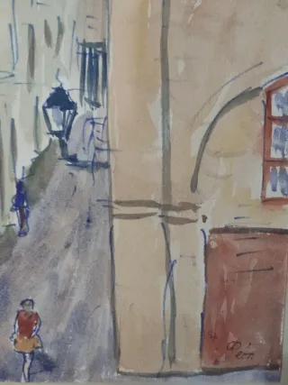 Acuarela Antonio Peón Otero