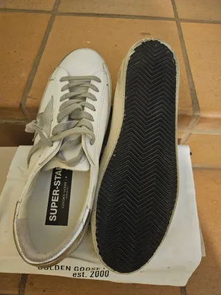 Zapatillas Golden Goose Blancas y Doradas