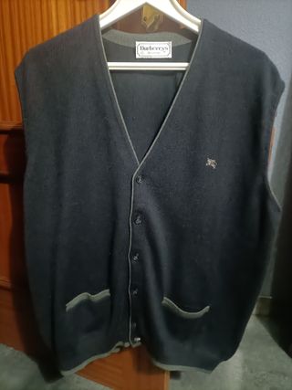 Chaleco Burberry Hombre XXL Negro/Gris