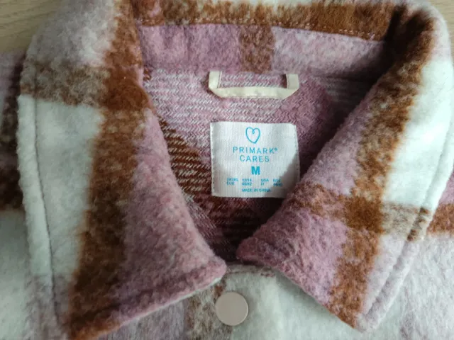 Chaqueta cuadros mujer marrón/rosa