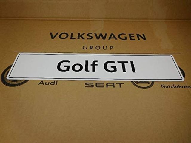 Matrícula Golf GTI Volkswagen