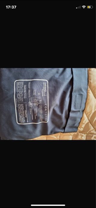 Parka caballero azul