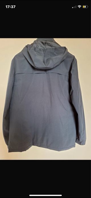 Parka caballero azul