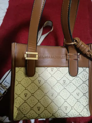 Bolso Lola Casademunt Marrón y Dorado