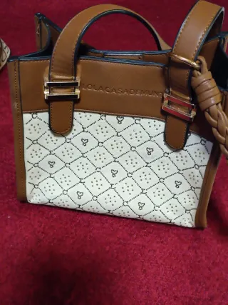 Bolso Lola Casademunt Marrón y Dorado