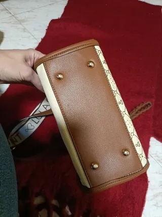 Bolso Lola Casademunt Marrón y Dorado