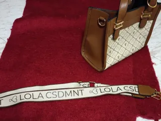 Bolso Lola Casademunt Marrón y Dorado