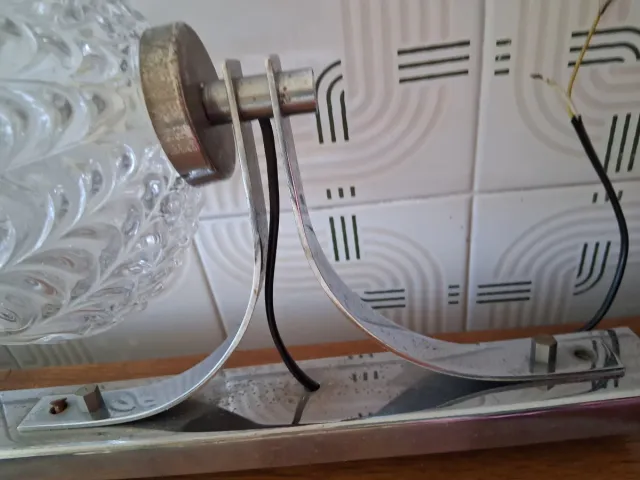 Accessori da bagno retrò argento e trasparente