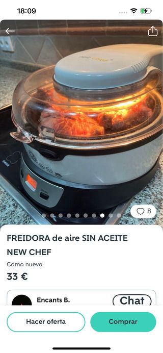 Freidora sin aceite New Chef