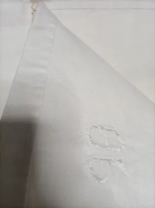 Sábana de lino artesanal dos paños