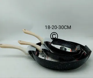 Set 3 Padelle Stone & Wood