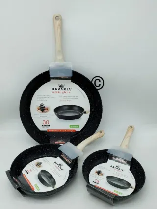 Set 3 Padelle Stone & Wood