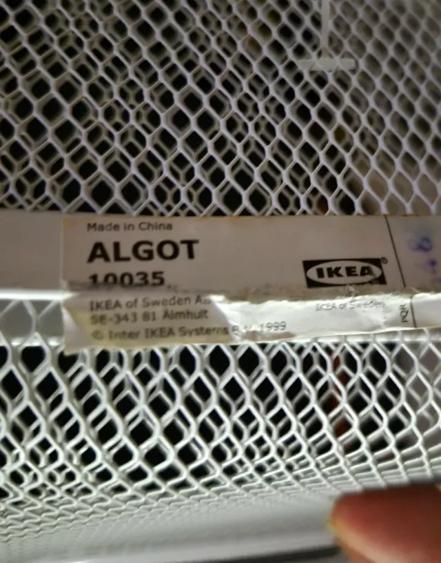 Cestas metálicas blancas (2 unidades)