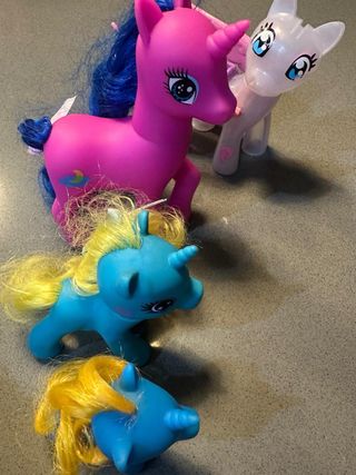 Lote 4 ponis de juguete