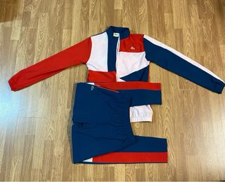 Chándal Lacoste Rojo, Azul y Blanco Rojizo