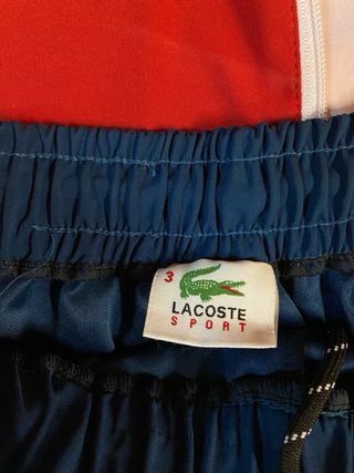 Chándal Lacoste Rojo, Azul y Blanco Rojizo