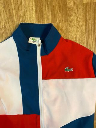 Chándal Lacoste Rojo, Azul y Blanco Rojizo