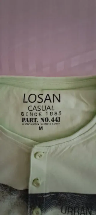 Camiseta LOSAN Casual Verde Talla M