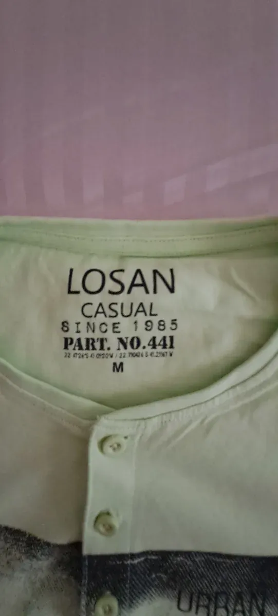 Camiseta LOSAN Casual Verde Talla M