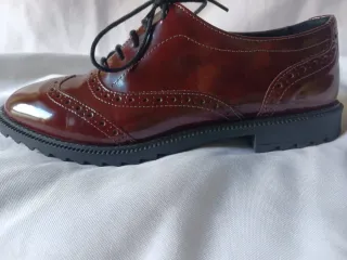 Zapatos planos LA HALLE cordones piel talla 38