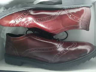 Zapatos planos LA HALLE cordones piel talla 38