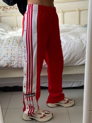 Pantalón Adidas Adibreak Rojo Talla XS