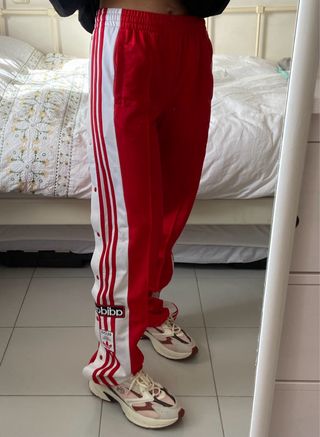 Pantalón Adidas Adibreak Rojo Talla XS
