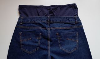 2 Pantalones Premamá Negro y Azul