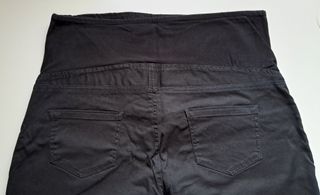 2 Pantalones Premamá Negro y Azul