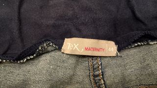 2 Pantalones Premamá Negro y Azul