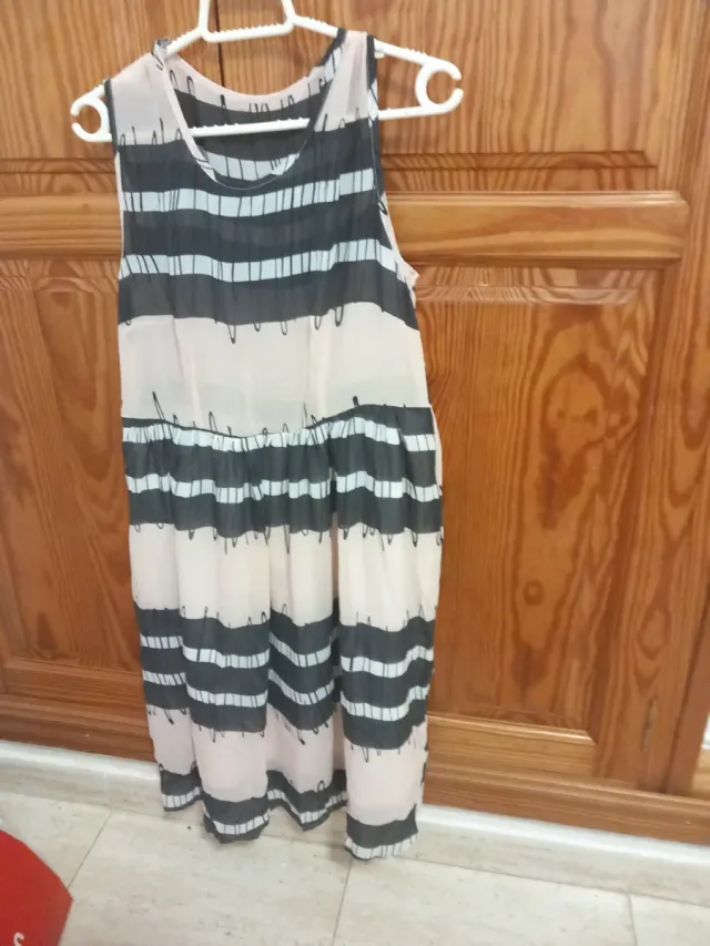 Vestido niña estampado rayas