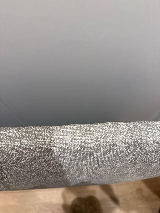 Cabecero effetto tessuto grigio