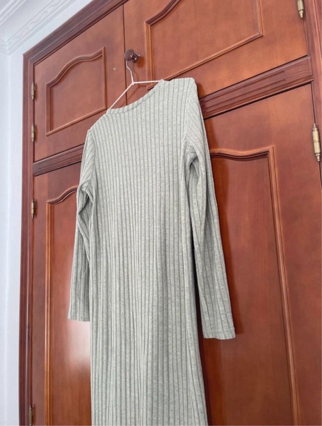 Vestido largo verde invierno talla S