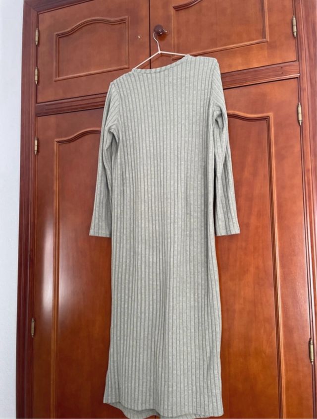 Vestido largo verde invierno talla S