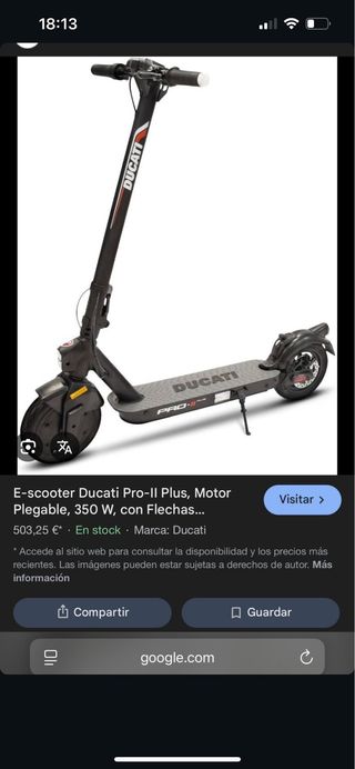 Patinete Eléctrico Ducati Pro-II Plus