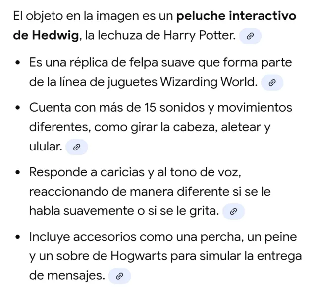 Peluche Interactivo Hedwig Harry Potter